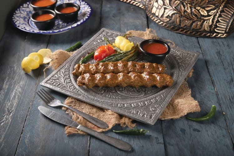 كباب اللحم بالزعفران