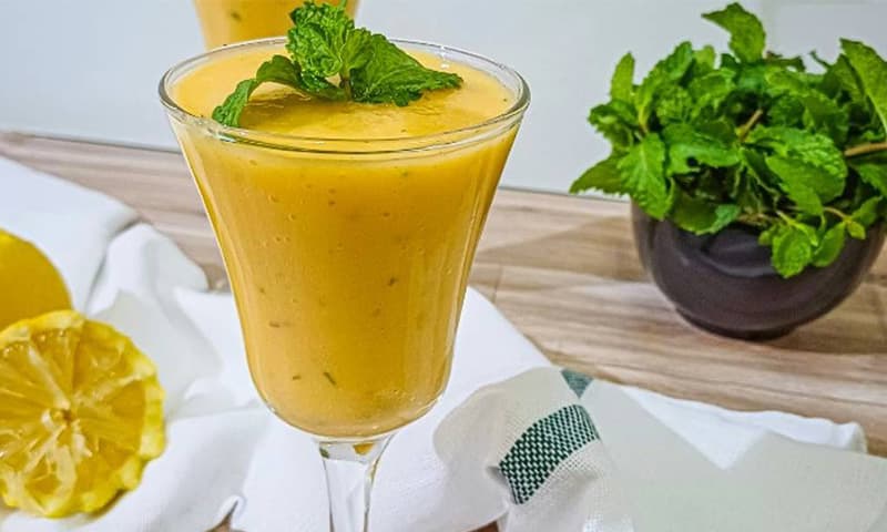 سموذي شمام بالليمون