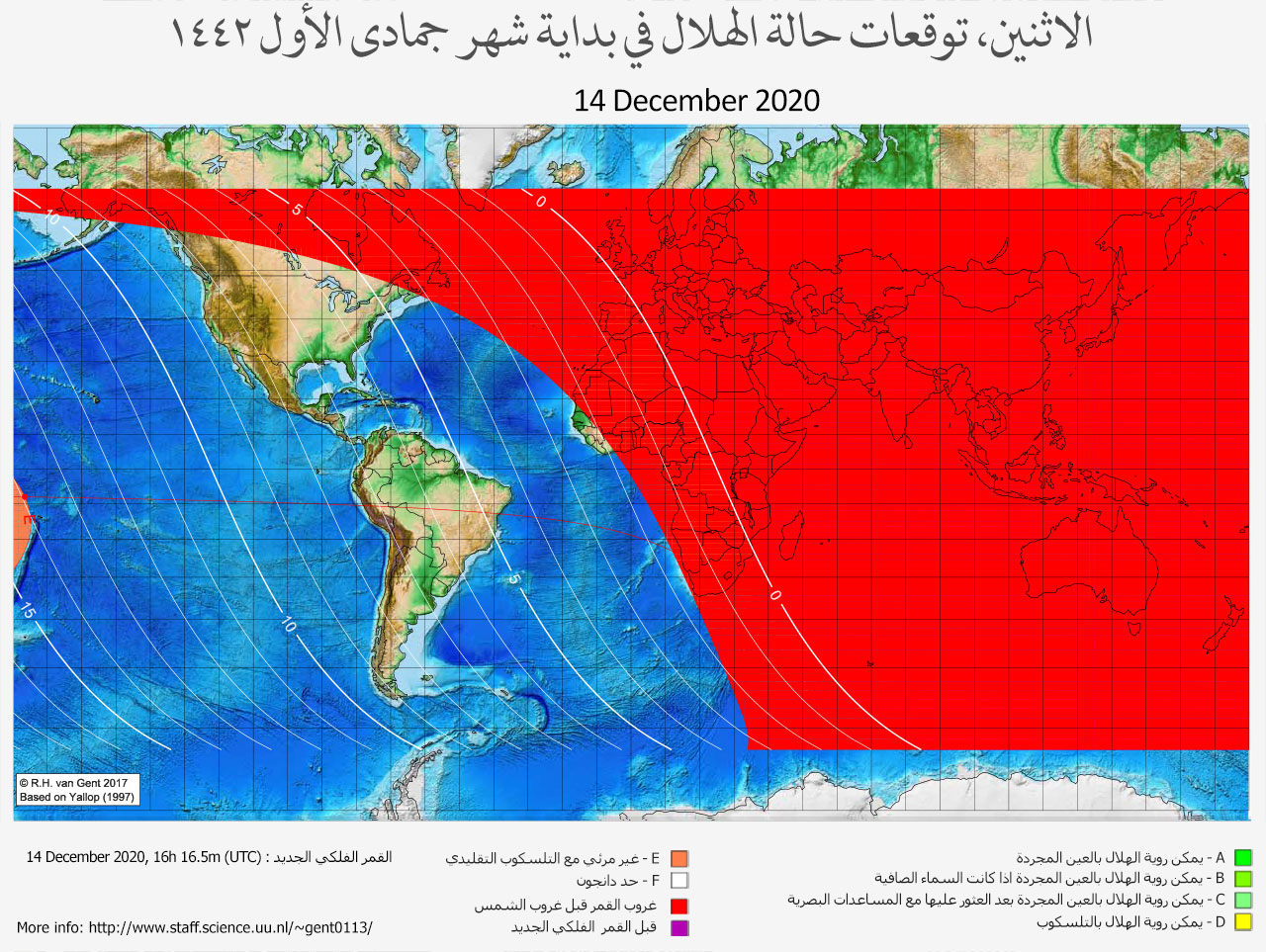 lunar crescent visibility map
