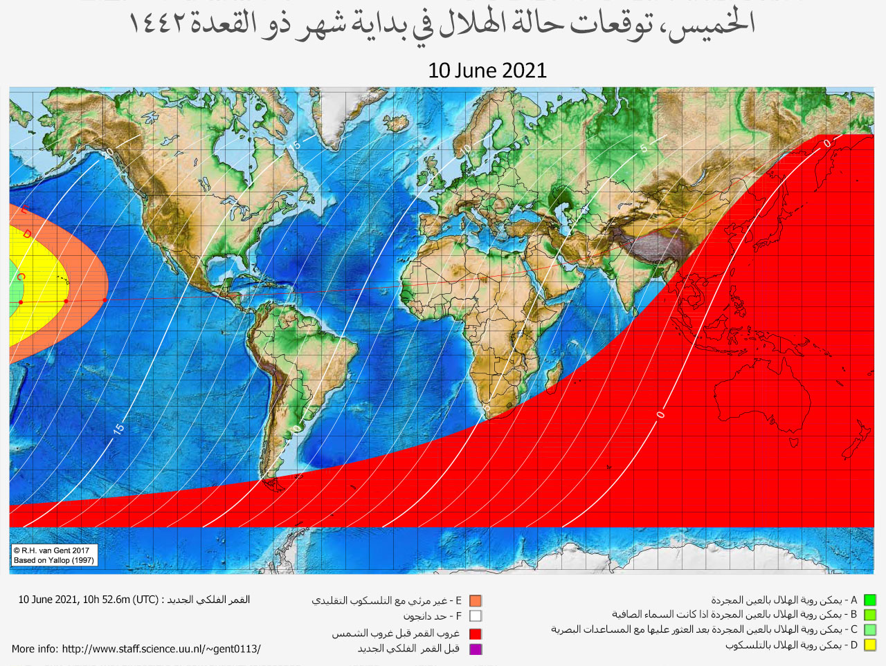 lunar crescent visibility map