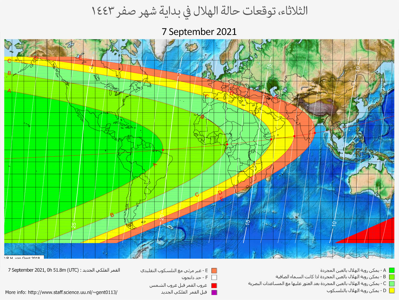 lunar crescent visibility map