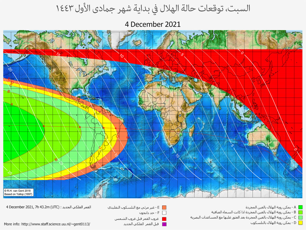 lunar crescent visibility map
