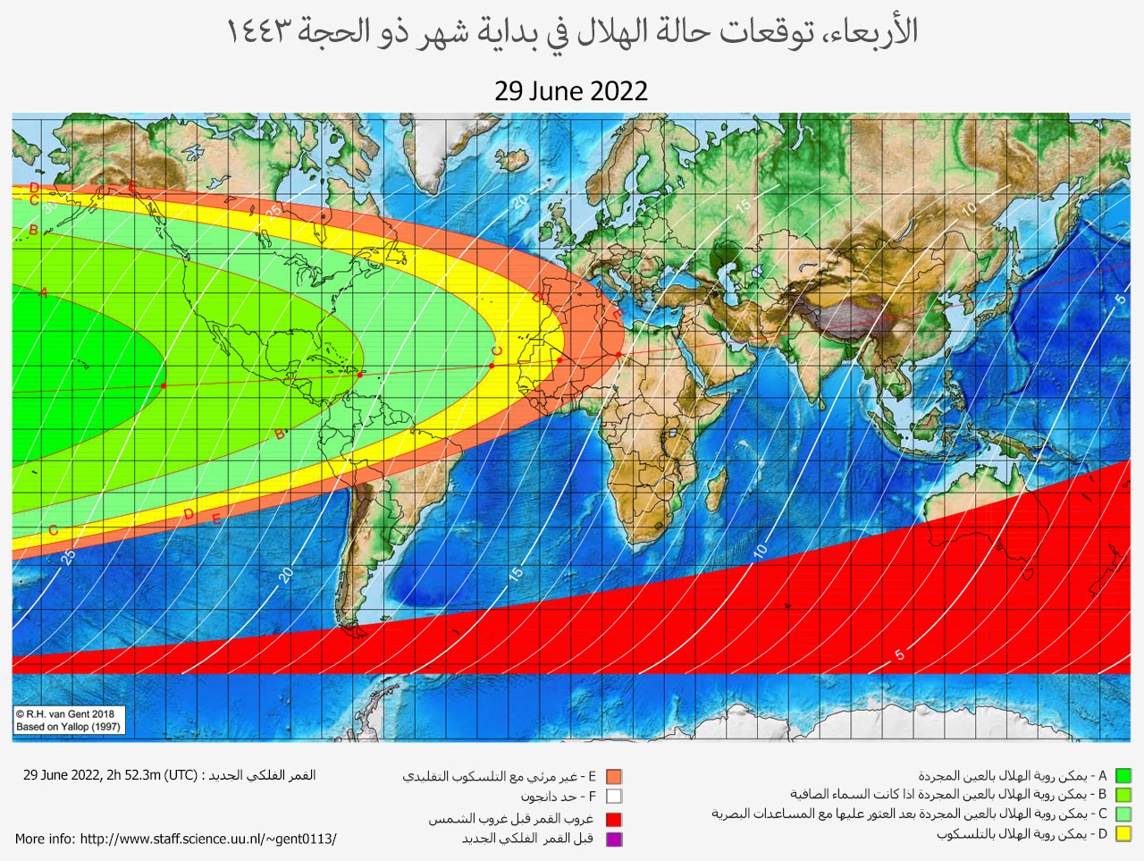 lunar crescent visibility map