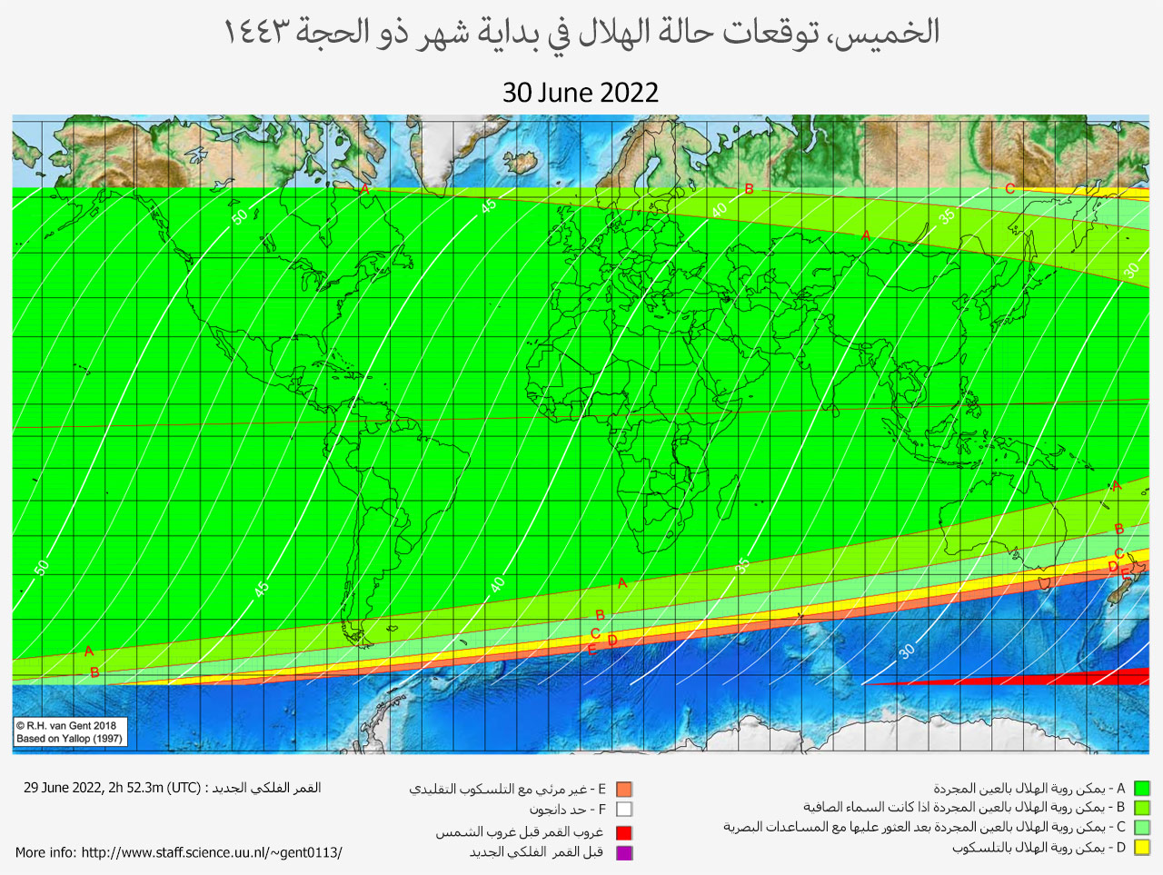 lunar crescent visibility map