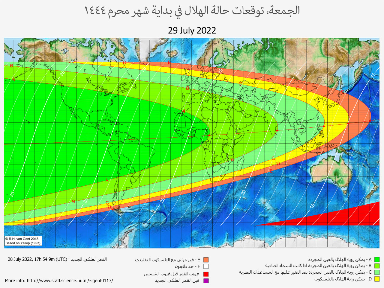 lunar crescent visibility map