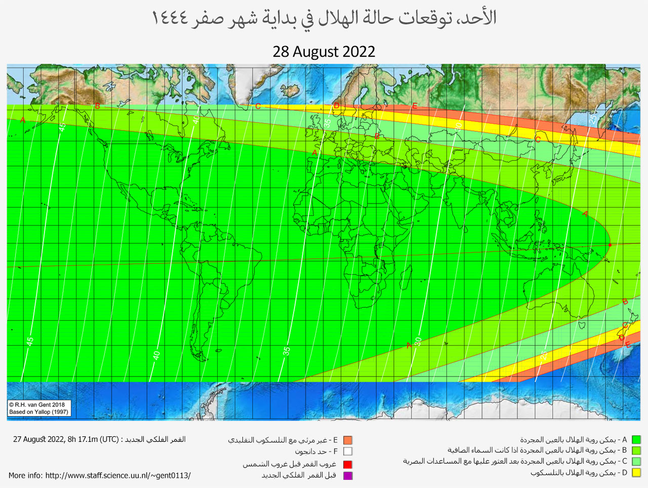 lunar crescent visibility map